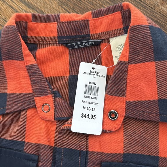 NWT LLBean All Season flannel shirt - Picture 2 of 6
